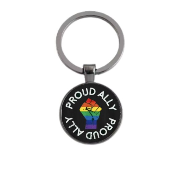 PROUD ALLY CUSTOM KEY RING - Picture 2 of 4